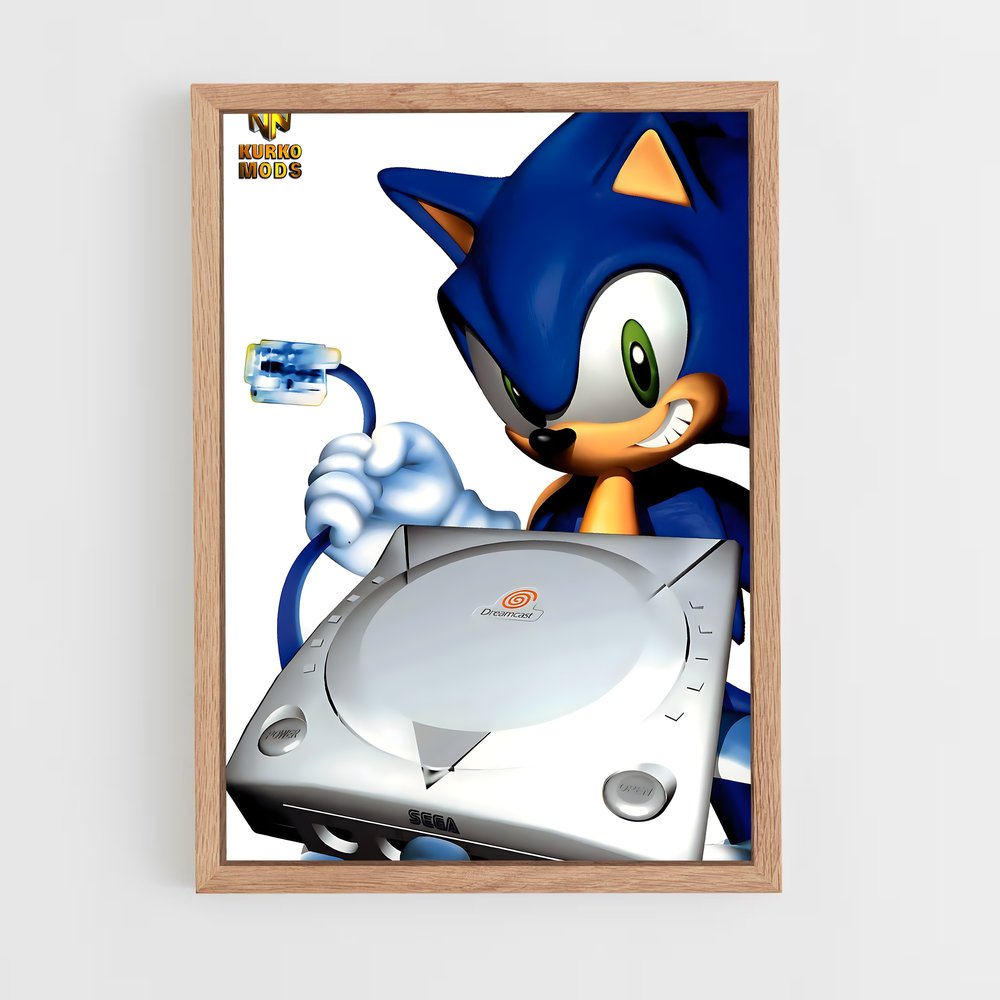 Poster Sonic the Hedgehog Fan Art – affiche Consoles (vue 4)